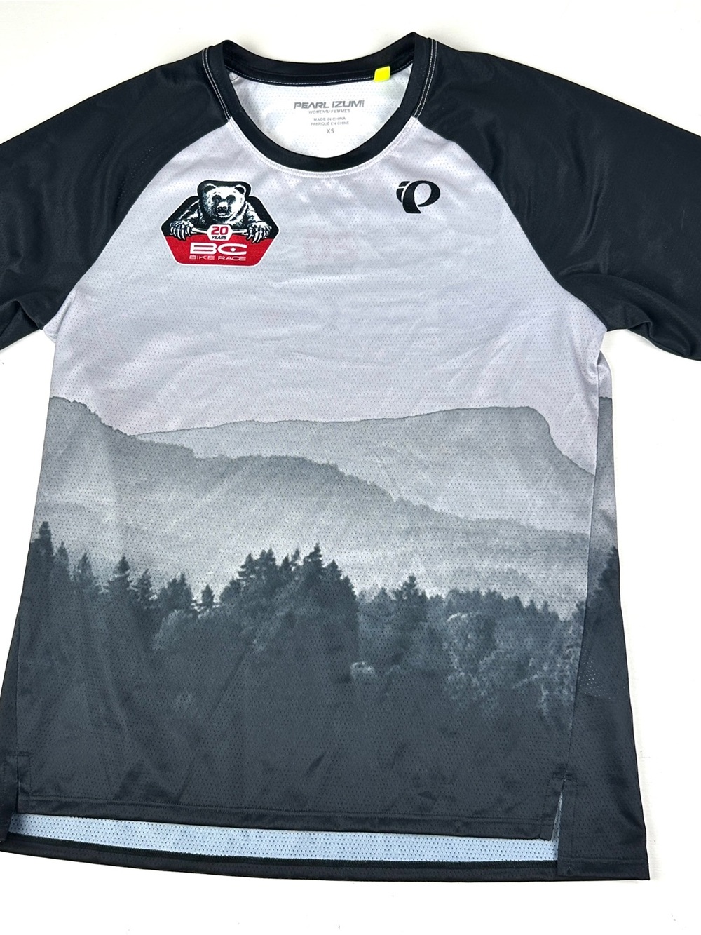 Pearl Izumi Cycling Jersey Shirt Womens XS BC Bike Race Black And White